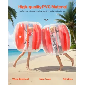 2-pack 3ft/0,9 m oppustelig kofangerkugler PVC Body Sumo Zorb Ball Outdoor