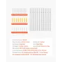 Shelf Pilaster, 39-inch 10 Pack, Upright Wall Shelving System, Heavy Duty Support System Single Slot Shelf Rails, 40 Screws Incl