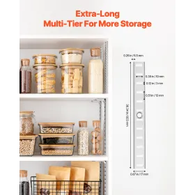 Shelf Track 36.3-inch 6 Pack Adjustable Steel Wall Mounted Shelf Pilaster