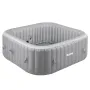 Inflatable Hot Tub, 4 to 6 Person Capacity, 1850 x 660mm Square Portable Outdoor Spa, with 130 Soothing Jets, Filter, Cover and 