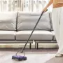 Tæppegulv fejemanual 170 mm bredde fejende stier lilla