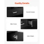 Reception Desk, 47.24 x 18.9 x 39.37 in Rectangular Front Counter Table, Office Reception Counter with Lockable Drawer and Stora