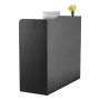 Reception Desk, 47.24 x 18.9 x 39.37 in Rectangular Front Counter Table, Office Reception Counter with Lockable Drawer and Stora