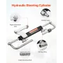 90HP Hydraulic Outboard Steering Kit, Marine Boat Hydraulic Steering System with 13.5-inch Steering Wheel, Helm Pump, Hydraulic 