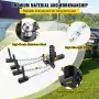 Weight Distribution Hitch, 1000 lb Tongue Capacity Load Leveling Hitch with Sway Control, 2" Ball & 4" Drop/Rise & 4 Chains & Un