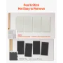 4 PCS Acoustic Panels, 2 inch Thick 23.6 x 11.8 inch Fiberglass Sound Absorbing Panels, Self-adhesive Soundproof Wall Boards, fo