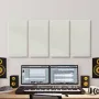 4 PCS Acoustic Panels, 2 inch Thick 23.6 x 11.8 inch Fiberglass Sound Absorbing Panels, Self-adhesive Soundproof Wall Boards, fo