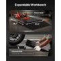 Motorcycle Lift Table, 1500lbs Weight Capacity, Pneumatic Motorcycle Jack, 8.6-31 in Height Range, Heavy Duty Bike Repair Stand 
