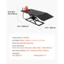 Motorcykel Jack Lift 1500lb pneumatisk motorcykelstativ