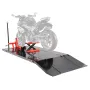 Motorcycle Lift Table, 1500lbs Weight Capacity, Pneumatic Motorcycle Jack, 8.6-31 in Height Range, Heavy Duty Bike Repair Stand 