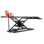 Motorcycle Lift Table, 1500lbs Weight Capacity, Pneumatic Motorcycle Jack, 8.6-31 in Height Range, Heavy Duty Bike Repair Stand 