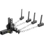 Weight Distribution Hitch, 1000 lb Tongue Capacity Load Leveling Hitch with Sway Control, 2" Ball & 4" Drop/Rise & 4 Chains & Un