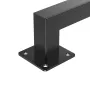 Wall Mounted Stair Handrail, 1215mm Black Iron Staircase Handrail Indoor, 113kg Load Capacity, Industrial Railing Hand Rail for 