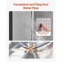 Shower Panel Tower System with Rainfall Waterfall Shower Head, LED, 53 in Brushed Stainless Steel Shower Column, 5-Function Fauc