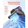 Mattress Vacuum Cleaner, 550W Bed Vacuum Cleaner with 18Kpa Powerful Suction and Dual Dust Bin, HEPA Filter & Heating, Ultrasoun