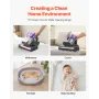Mattress Vacuum Cleaner, 550W Bed Vacuum Cleaner with 18Kpa Powerful Suction and Dual Dust Bin, HEPA Filter & Heating, Ultrasoun
