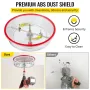 Adjustable Hole Saw Cutter Kit, 1-5/8" to 11-13 /16" (40-300 mm), Recessed Hole Saw with PC Dust Shield, Two Replaceable Pilot D