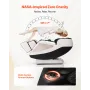Full Body Massage Chair, 3D Zero Gravity Recliner with SL Track, 18 Auto Modes, Heat, Foot Rollers, Armrest Control, LCD Display