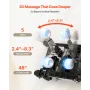 Full Body Massage Chair, 3D Zero Gravity Recliner with SL Track, 18 Auto Modes, Heat, Foot Rollers, Armrest Control, LCD Display