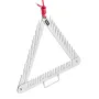 24in Aquatic Weed Rake, 3-Sided Lake Weed Rake with Handle, Portable and Foldable Pond Water Grass Razor, Stainless Steel Throwa