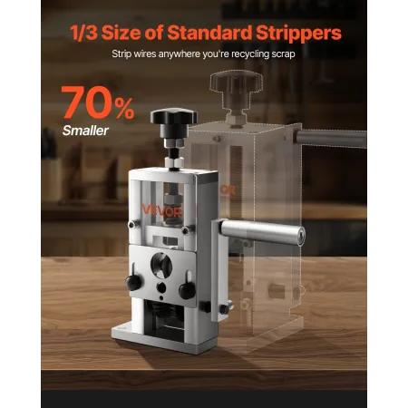 Manual Wire Stripper Stripping Machine 1,5-25 mm (0.06-1 in) Hand or Drill Powered