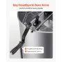 Honey Extractor, 4/8 Frame Manual Honey Spinner with Transparent Lid, Stainless Steel Honeycomb Drum Spinner with Height Adjusta