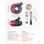 Grinding Dust Shroud for Angle Grinder, Universal 4-5 in, Surface Grinder Dust Shroud with 6 Clamping Washers & 5 in Diamond Gri