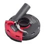 Grinding Dust Shroud for Angle Grinder, Universal 4-5 in, Surface Grinder Dust Shroud with 6 Clamping Washers & 5 in Diamond Gri