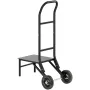 Folding Chair Rack, 150 LBS Capacity, Heavy-duty Chair Cart for Stacking 10 Chairs, Multi-Function Metal Chair Storage Dolly wit