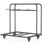 Folding Chair Rack, 400 LBS Capacity, Heavy-duty Chair Cart for 5 Tables+14 Chairs, Chair Storage Dolly Chair Holder w/ Swivel C