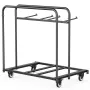 Folding Chair Rack, 400 LBS Capacity, Heavy-duty Chair Cart for 5 Tables+14 Chairs, Chair Storage Dolly Chair Holder w/ Swivel C
