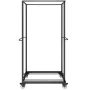 Folding Chair Rack, 500 LBS Capacity, Heavy-duty Chair Cart for 60 Chairs, Metal Chair Storage Dolly Chair Holder with Swivel Ca