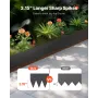 Stållandskab kanter 4 pakker 40 x 8in rustbestandig sti divider