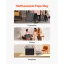 Kraft Paper Bags with Handles, 100Pcs 16 x 6 x 12 in, Large Paper Grocery Bags, Reusable & 100% Recycled Take-Out Sacks, Plain P