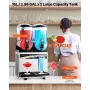 Commercial Frozen Drink Maker, 15Lx2 Double Tank Slushy Machine, 120 Cups Stainless Steel Margarita Smoothie Frozen Drink Machin