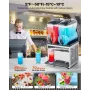 Kommerciel slushy maskine 15lx2 Tank Margarita Smoothie Frozen