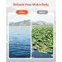 32x6.3 i dam Aquatic Weed Rake Double-Sided Laed Weed Rake 30ft