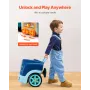 Engine Toy, 60 Pieces, Kids Mechanic Car Repair Set with Removable Parts, Lights and Sounds, Steering Wheel and Horn, Kids Mecha