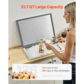 30L Drop in Ice Chest Ice COOLER ICE BAK Rustfrit stål 508x355x306mm