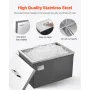 Drop in Ice Chest, 20"L x 14"W x 12"H (508 x 355 x 306 mm) Stainless Steel Drop in Cooler, 30L Commercial Ice Bin with Pot Lid f