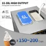 Kommerciel isproducent, 22-30L/ h udbytte, 2200W bordplade blød