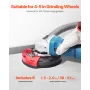 Vinkelslibestøvindhylning 4-5 ind med 6 klemme skiver forbinder