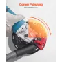 Grinding Dust Shroud for Angle Grinder, Universal 4-5 in, Surface Grinder Dust Shroud with 6 Clamping Washers, Connect to Vacuum