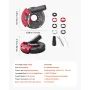 Grinding Dust Shroud for Angle Grinder, Universal 4-5 in, Surface Grinder Dust Shroud with 6 Clamping Washers, Connect to Vacuum