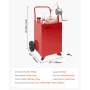 20 gallon brændstof Caddy benzin & diesel brændstoftank med