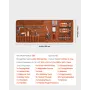 Leather Working Tools Kit, 92 PCS Leather Craft Tools with Portable Leather Storage Bag, Engraving Punching Sewing Stamping Sand