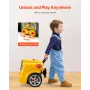 Motor Toy Kids Mechanic Car Repair Set med aftagelige dele gul