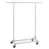 Clothes Rack with Wheels Heavy Duty Clothing Garment Rack with Hanging Rod