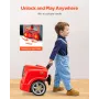 Engine Toy, 60 Pieces, Kids Mechanic Car Repair Set with Removable Parts, Lights and Sounds, Steering Wheel and Horn, Kids Mecha