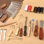 Læderarbejdsværktøj Kit 72 stkgravering af